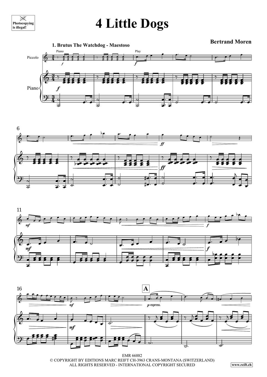 4 Little Dogs 4 Little Dogs Piccolo scores gallery preview page 5