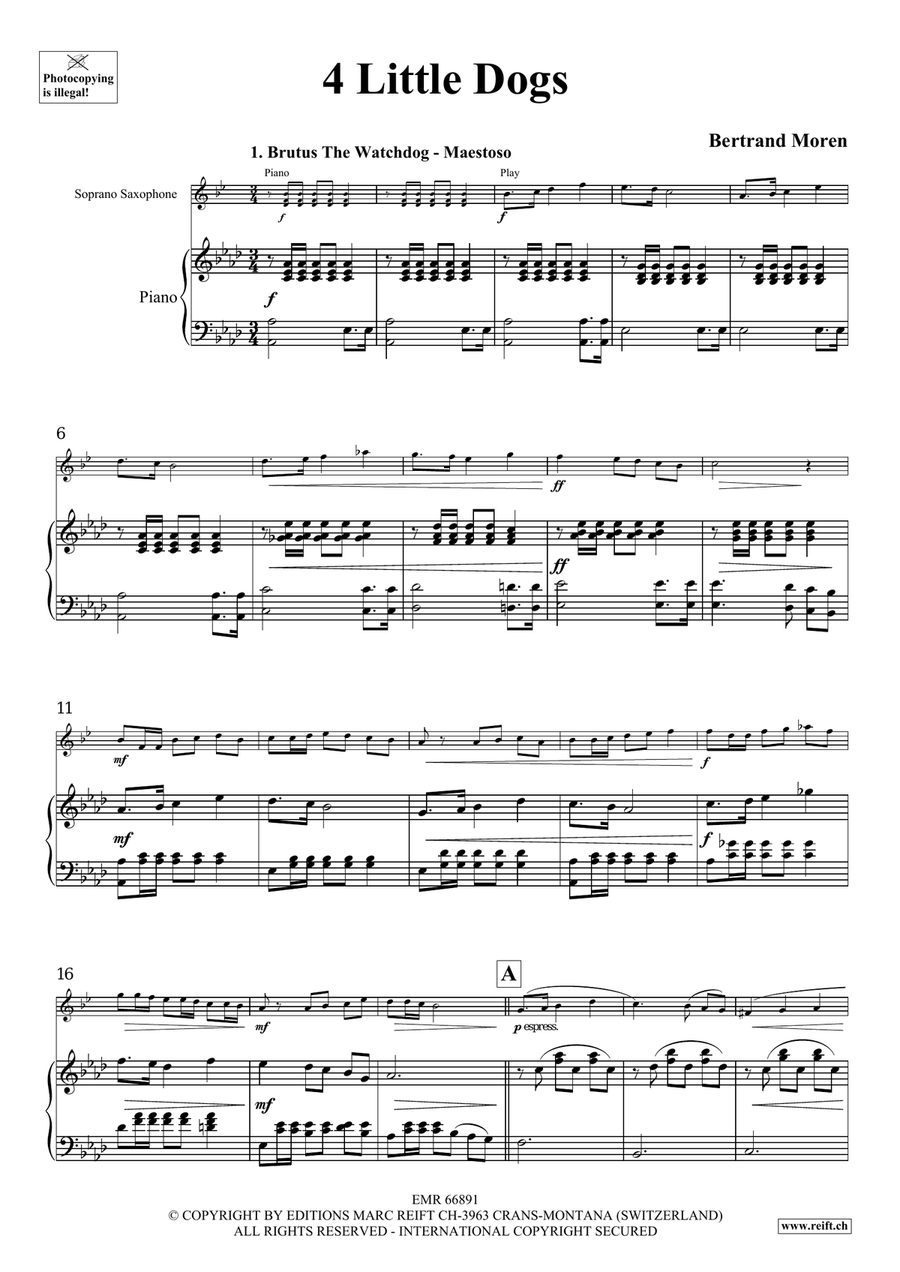 4 Little Dogs 4 Little Dogs Soprano Saxophone scores gallery preview page 5