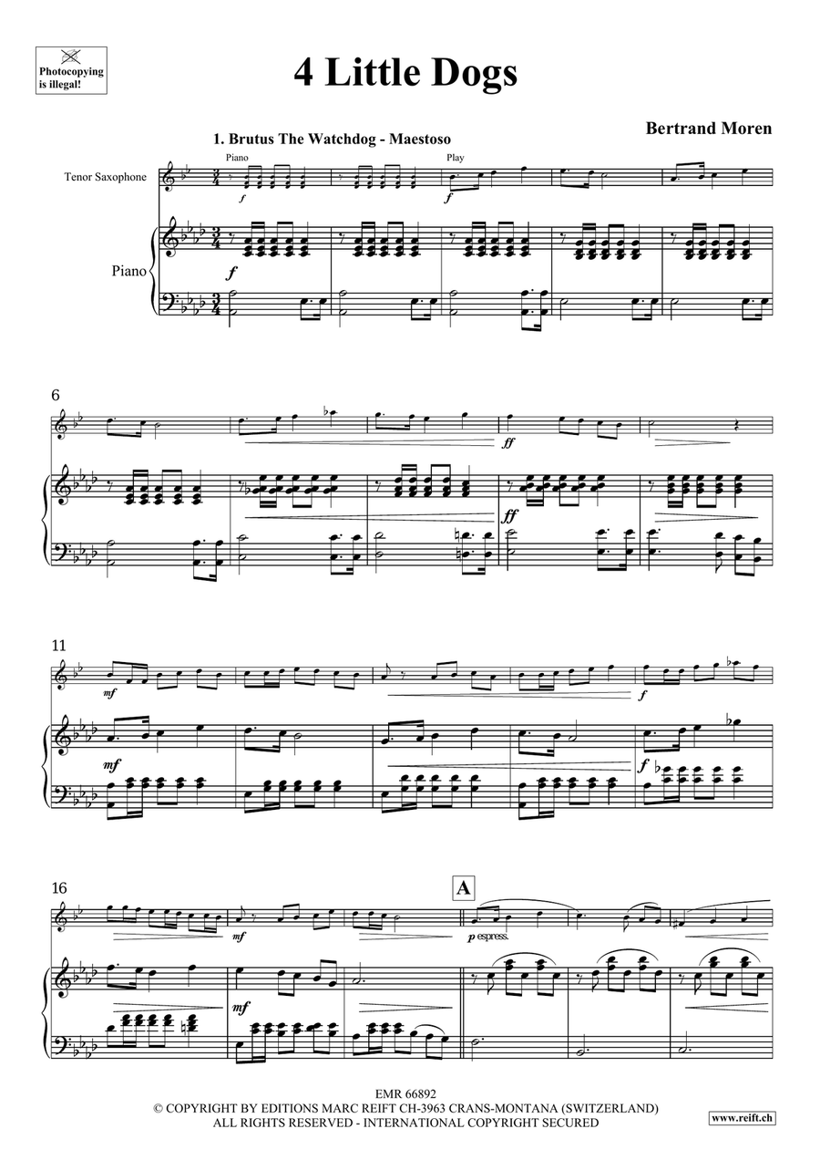 4 Little Dogs 4 Little Dogs Tenor Saxophone scores gallery preview page 5