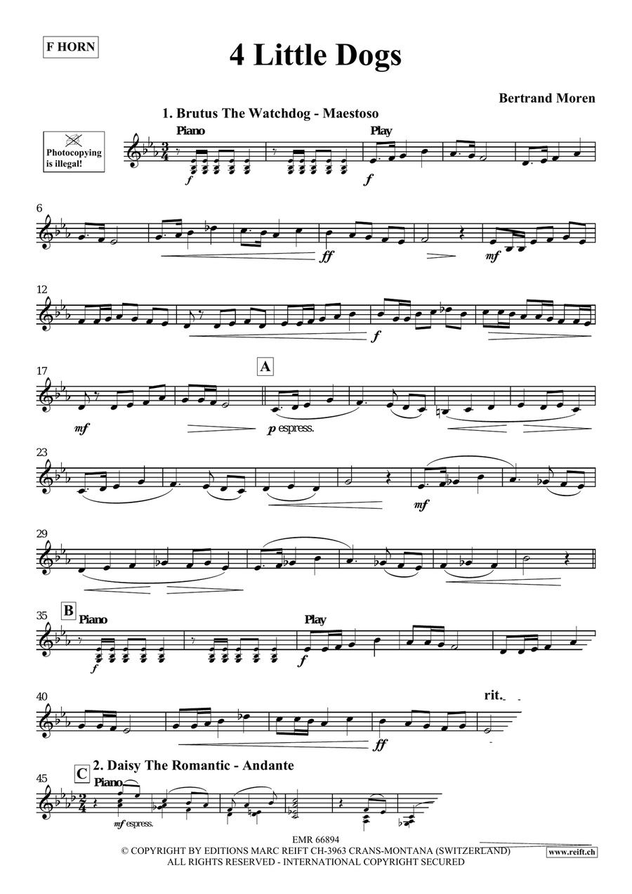 4 Little Dogs 4 Little Dogs Horn scores gallery preview page 4