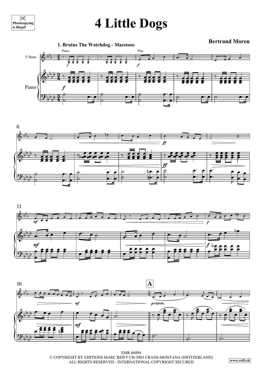 4 Little Dogs 4 Little Dogs Horn scores gallery preview page 5