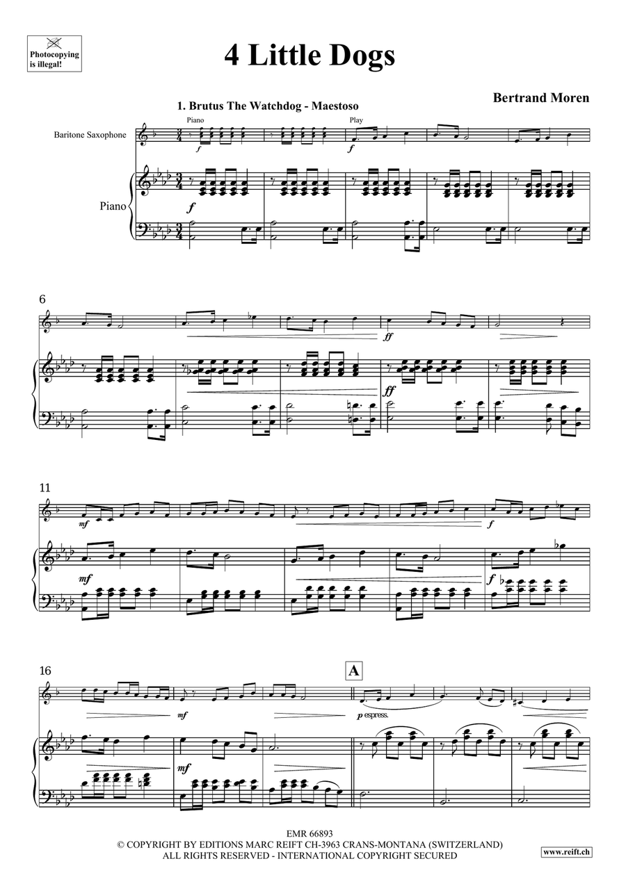 4 Little Dogs 4 Little Dogs Baritone Saxophone scores gallery preview page 5