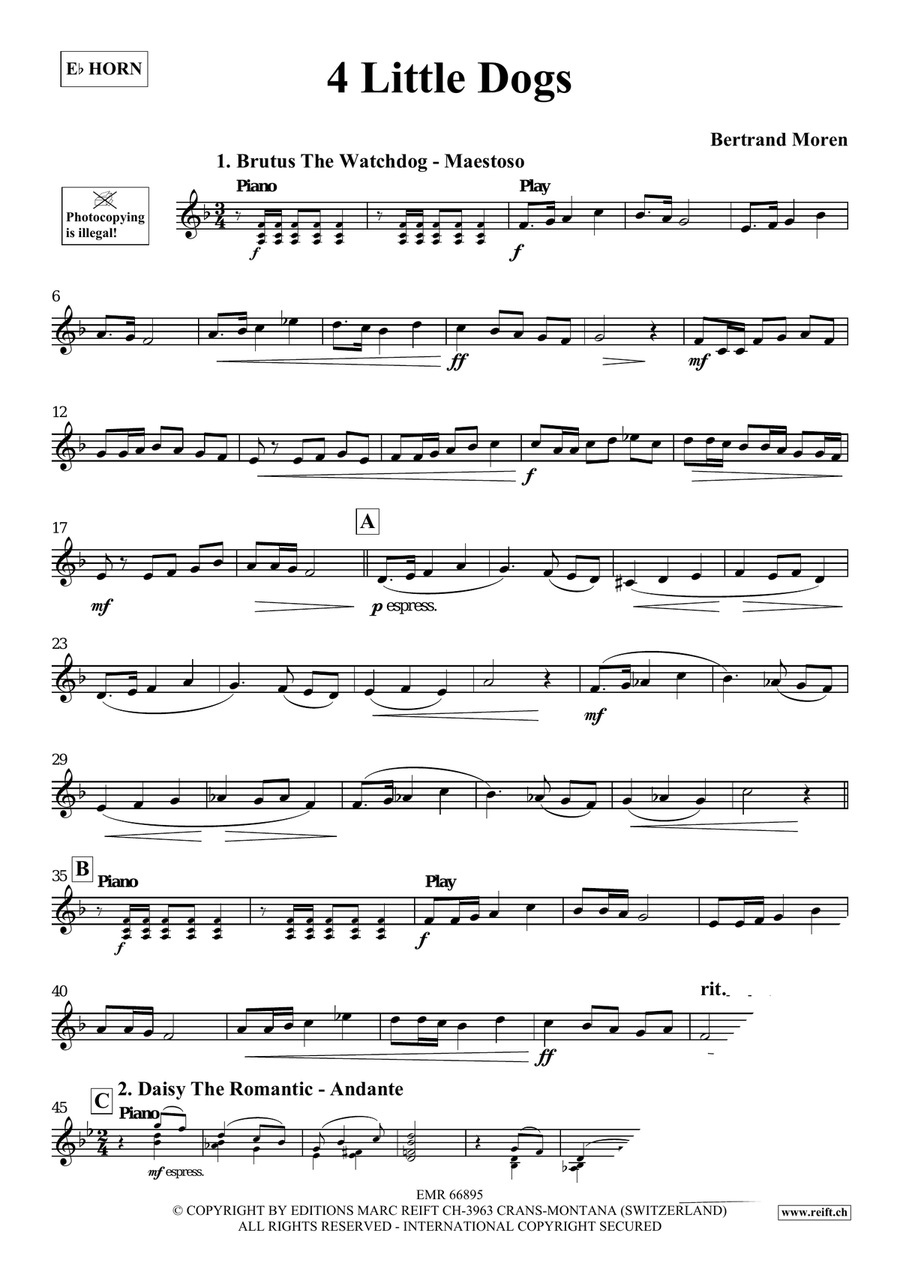 4 Little Dogs 4 Little Dogs Horn scores gallery preview page 4