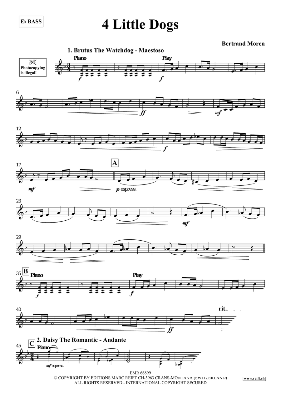 4 Little Dogs 4 Little Dogs Voice Solo scores gallery preview page 4