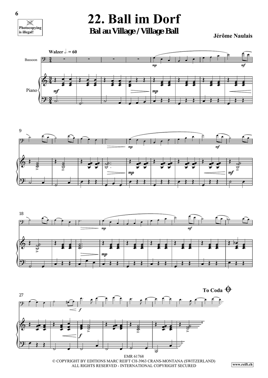 40 Solos for Fun Volume 3 Bassoon Solo scores gallery preview page 6
