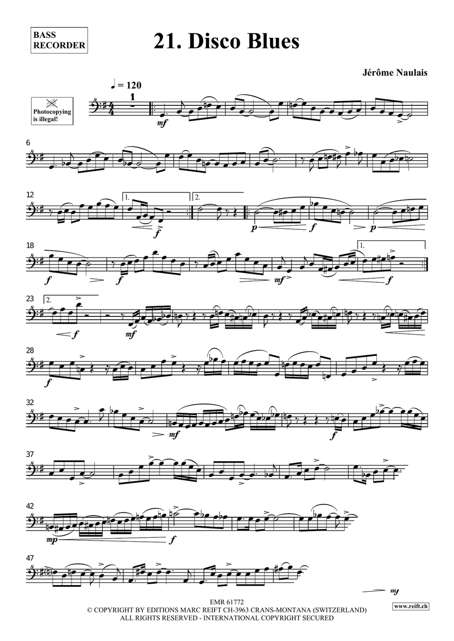 40 Solos for Fun Volume 3 Bass Recorder scores gallery preview page 4