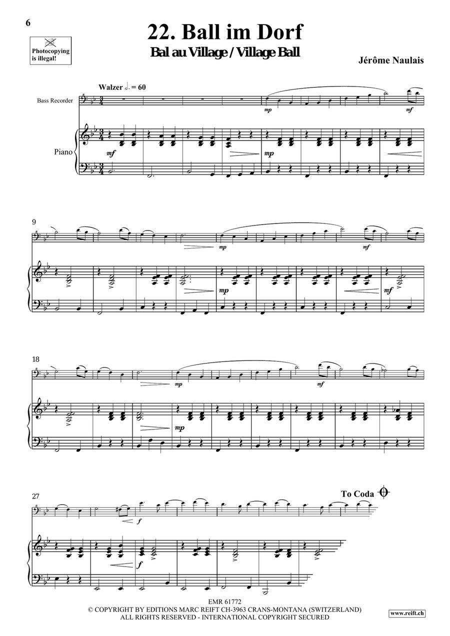 40 Solos for Fun Volume 3 Bass Recorder scores gallery preview page 6
