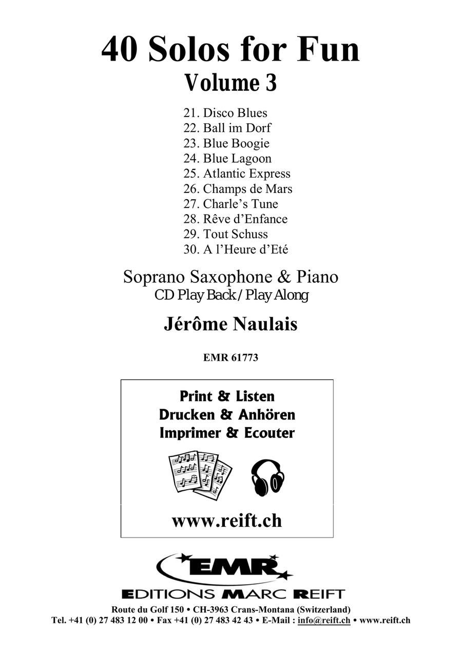 40 Solos for Fun Volume 3 Soprano Saxophone scores gallery preview page 2