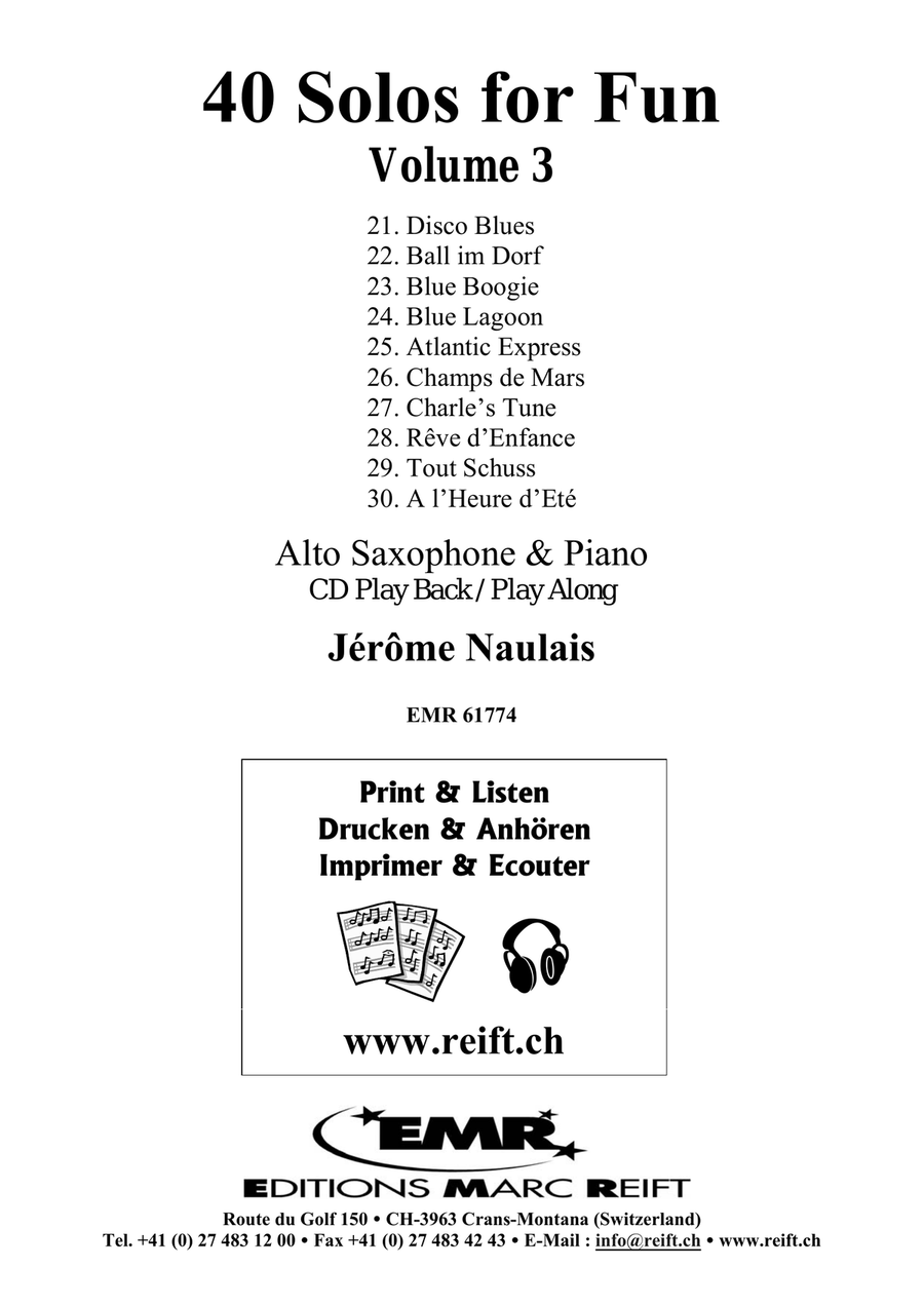 40 Solos for Fun Volume 3 Alto Saxophone scores gallery preview page 2