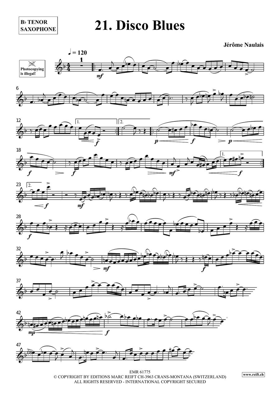40 Solos for Fun Volume 3 Tenor Saxophone scores gallery preview page 4