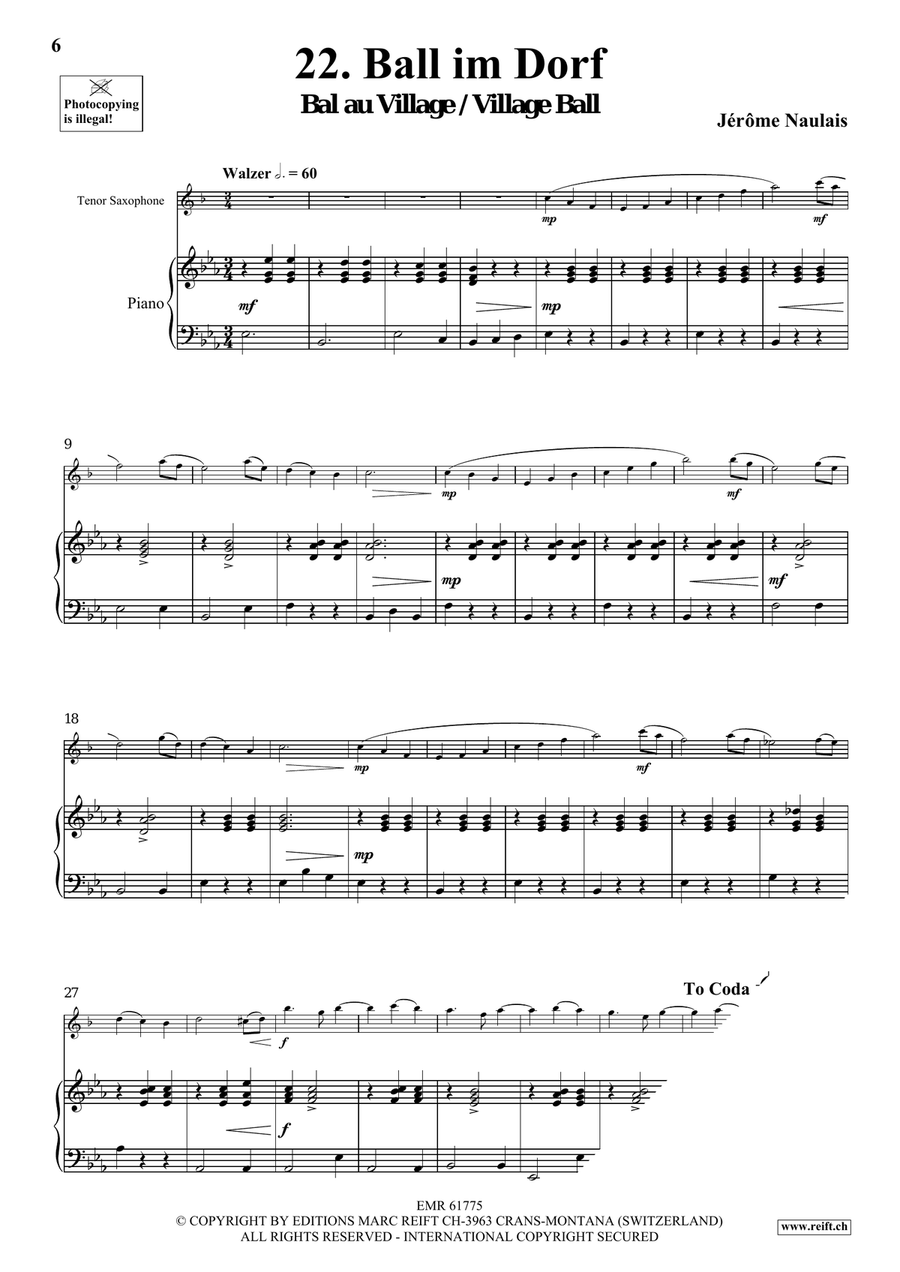 40 Solos for Fun Volume 3 Tenor Saxophone scores gallery preview page 6