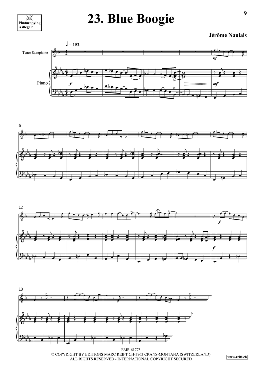 40 Solos for Fun Volume 3 Tenor Saxophone scores gallery preview page 7