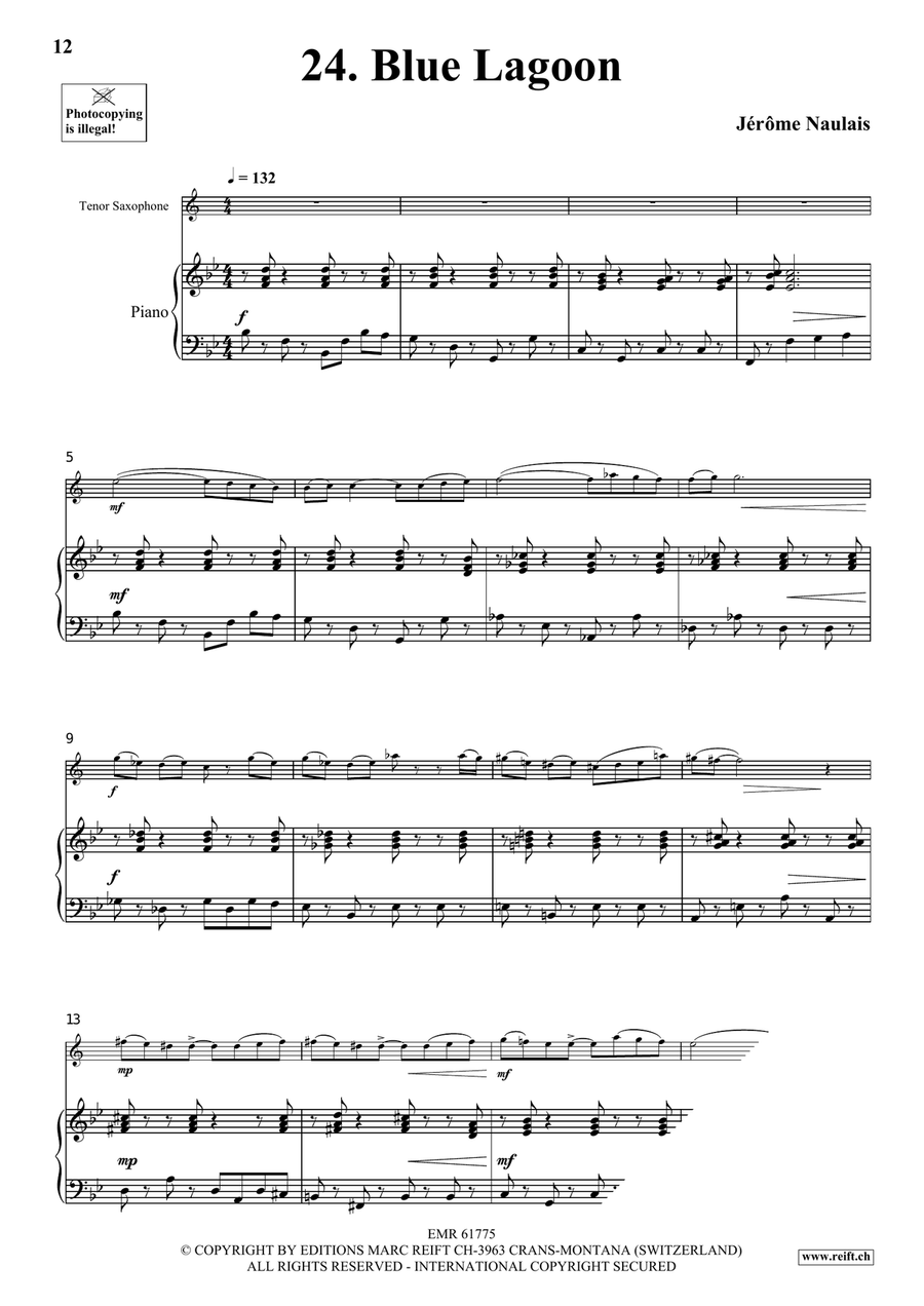 40 Solos for Fun Volume 3 Tenor Saxophone scores gallery preview page 8