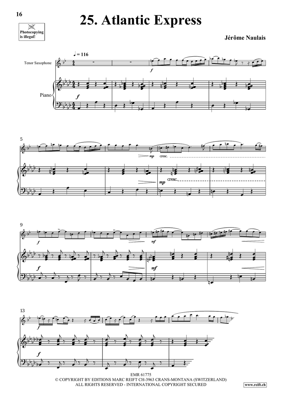 40 Solos for Fun Volume 3 Tenor Saxophone scores gallery preview page 9