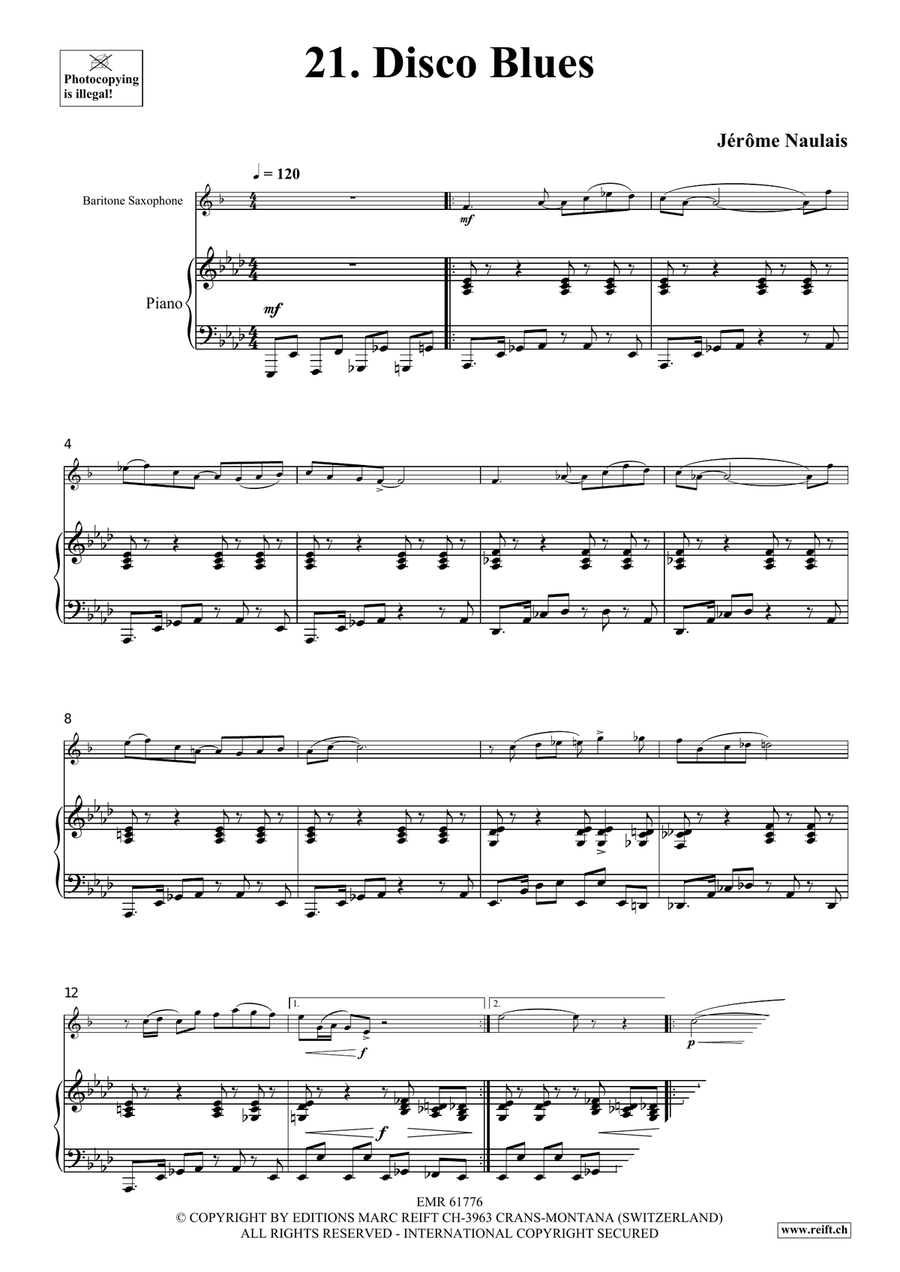 40 Solos for Fun Volume 3 Baritone Saxophone scores gallery preview page 5
