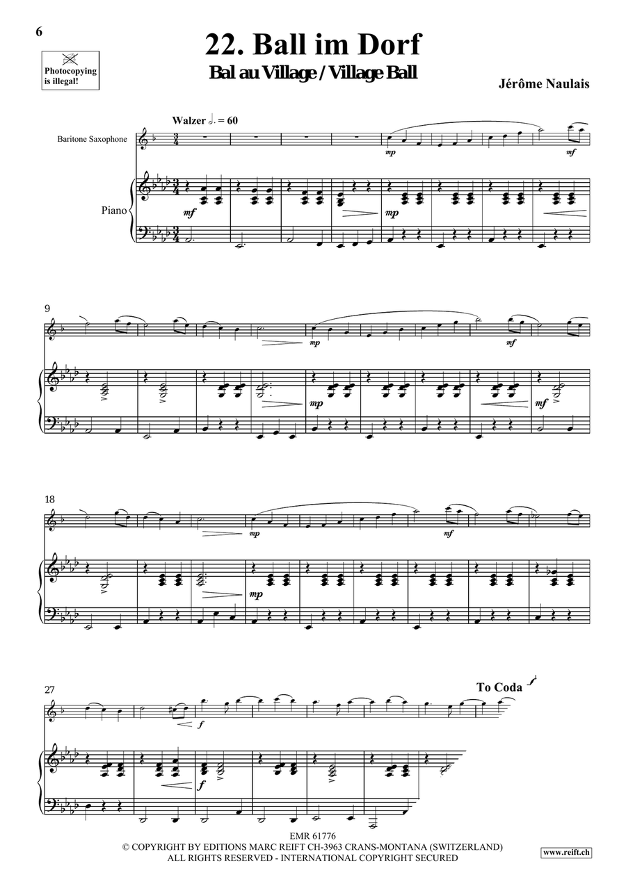 40 Solos for Fun Volume 3 Baritone Saxophone scores gallery preview page 6