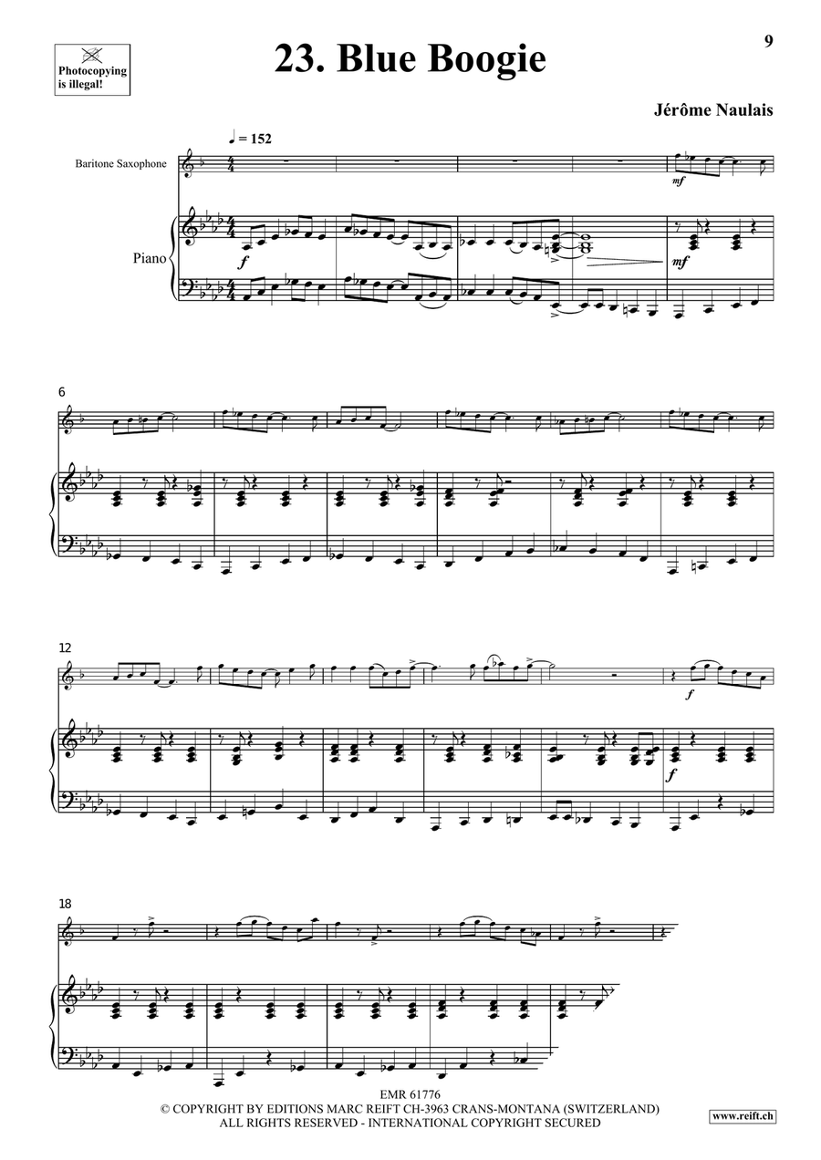 40 Solos for Fun Volume 3 Baritone Saxophone scores gallery preview page 7