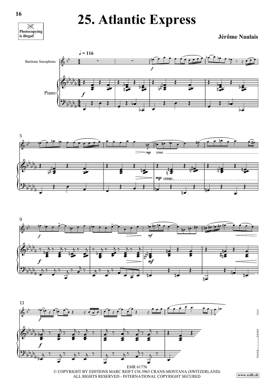 40 Solos for Fun Volume 3 Baritone Saxophone scores gallery preview page 9