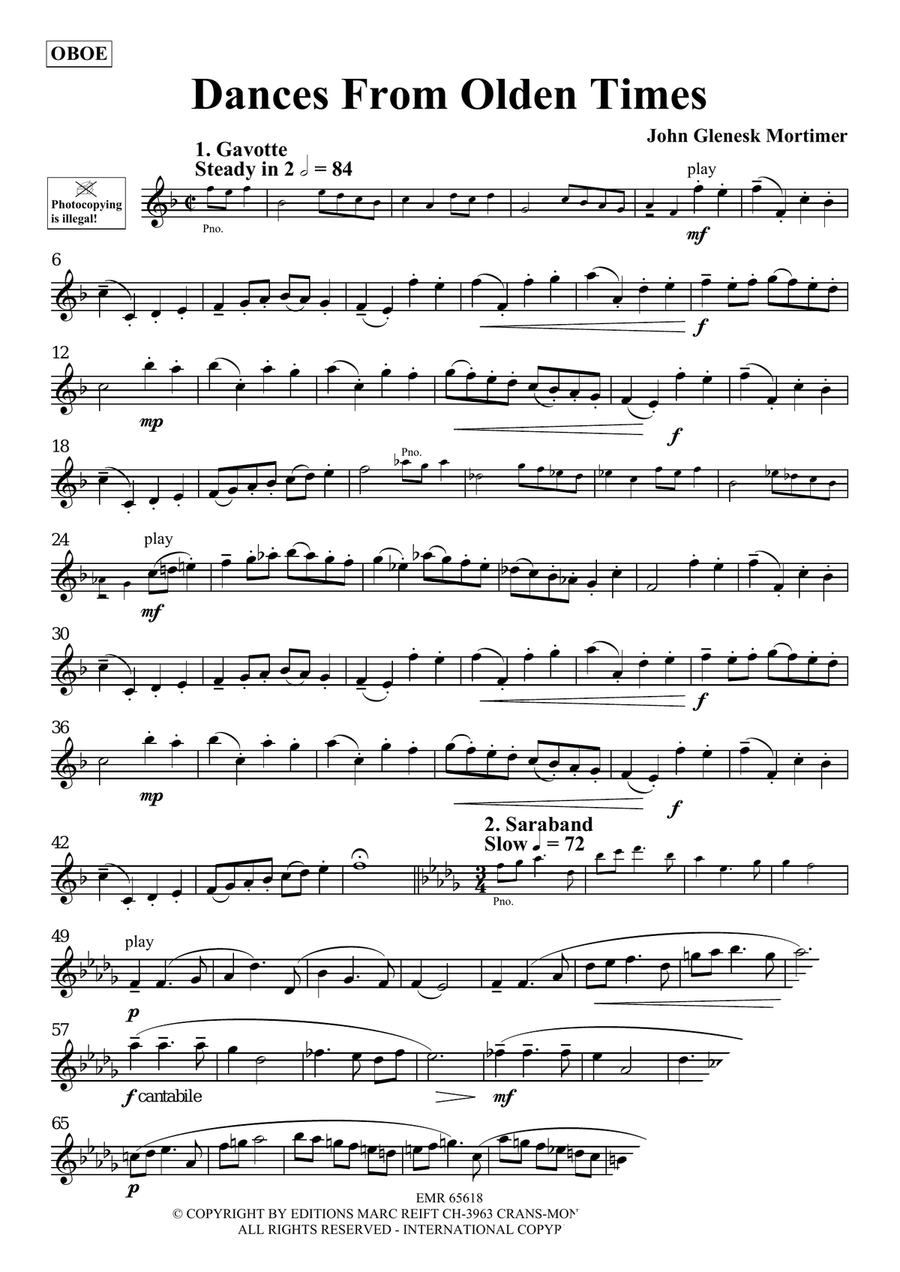 Dances From Olden Times Dances From Olden Times Piano Accompaniment scores gallery preview page 3