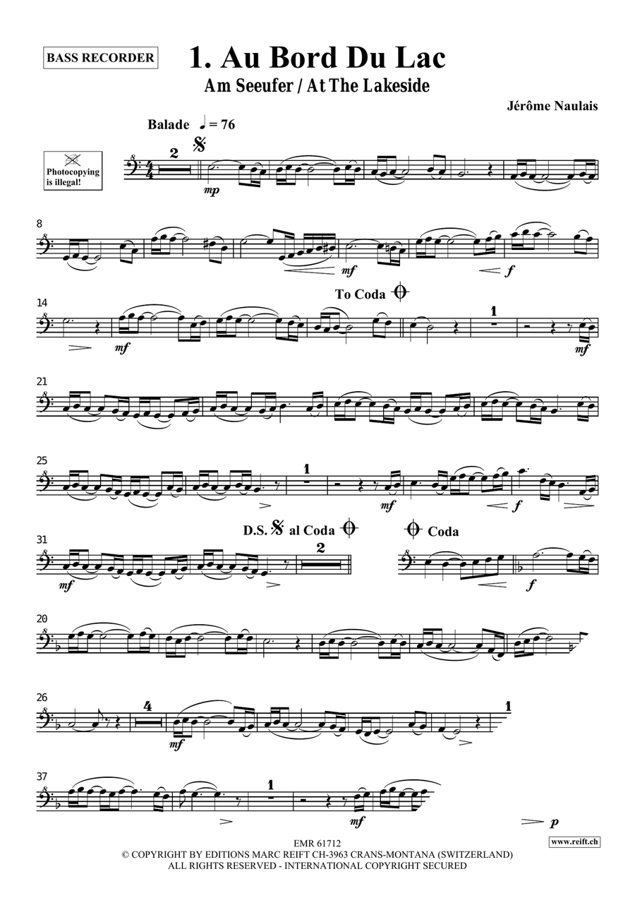 40 Solos for Fun Volume 1 Bass Recorder scores gallery preview page 4