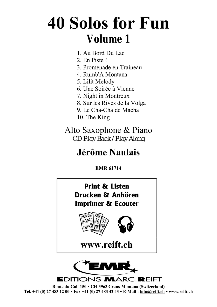40 Solos for Fun Volume 1 Alto Saxophone scores gallery preview page 2