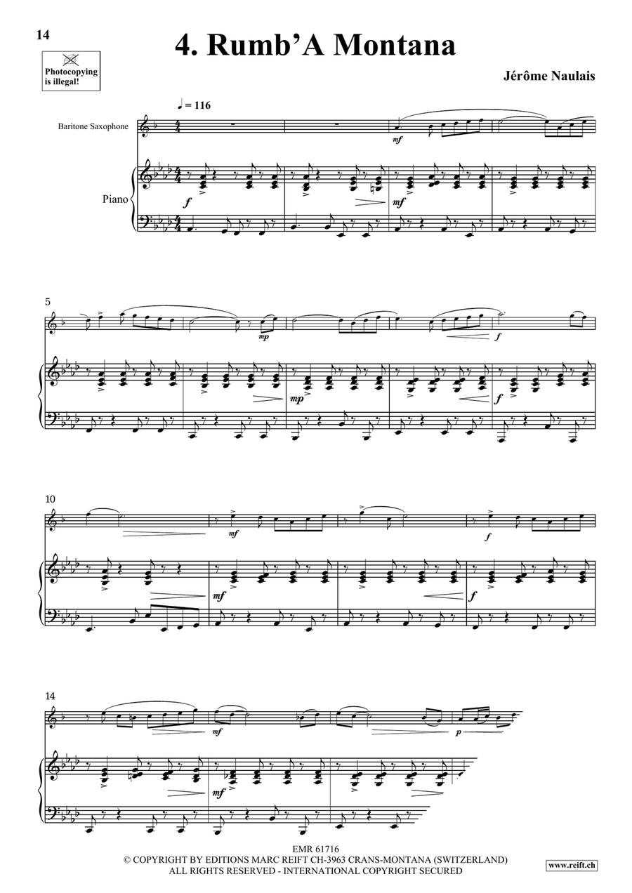 40 Solos for Fun Volume 1 Baritone Saxophone scores gallery preview page 8