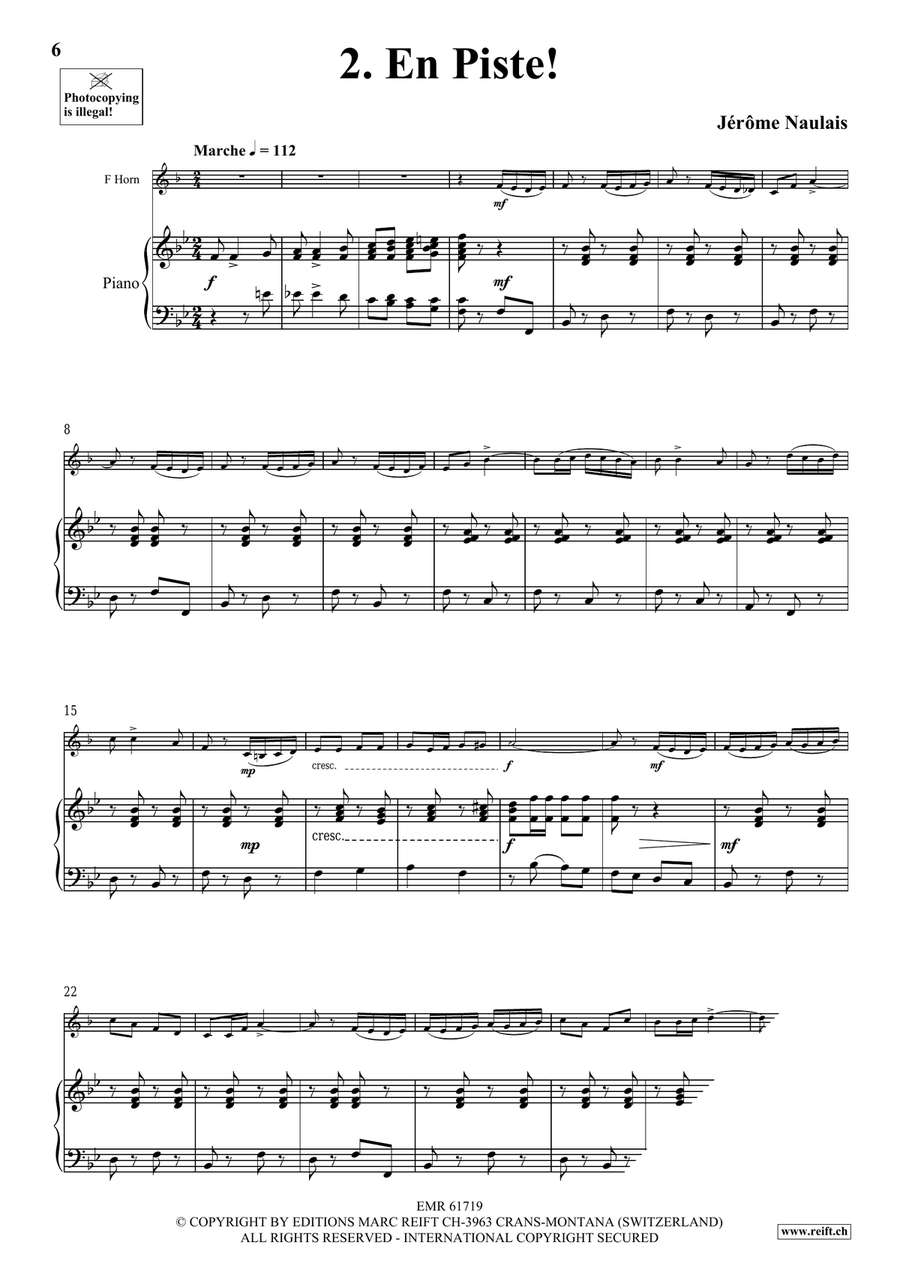 40 Solos for Fun Volume 1 by Jerome Naulais Horn - Sheet Music page 6