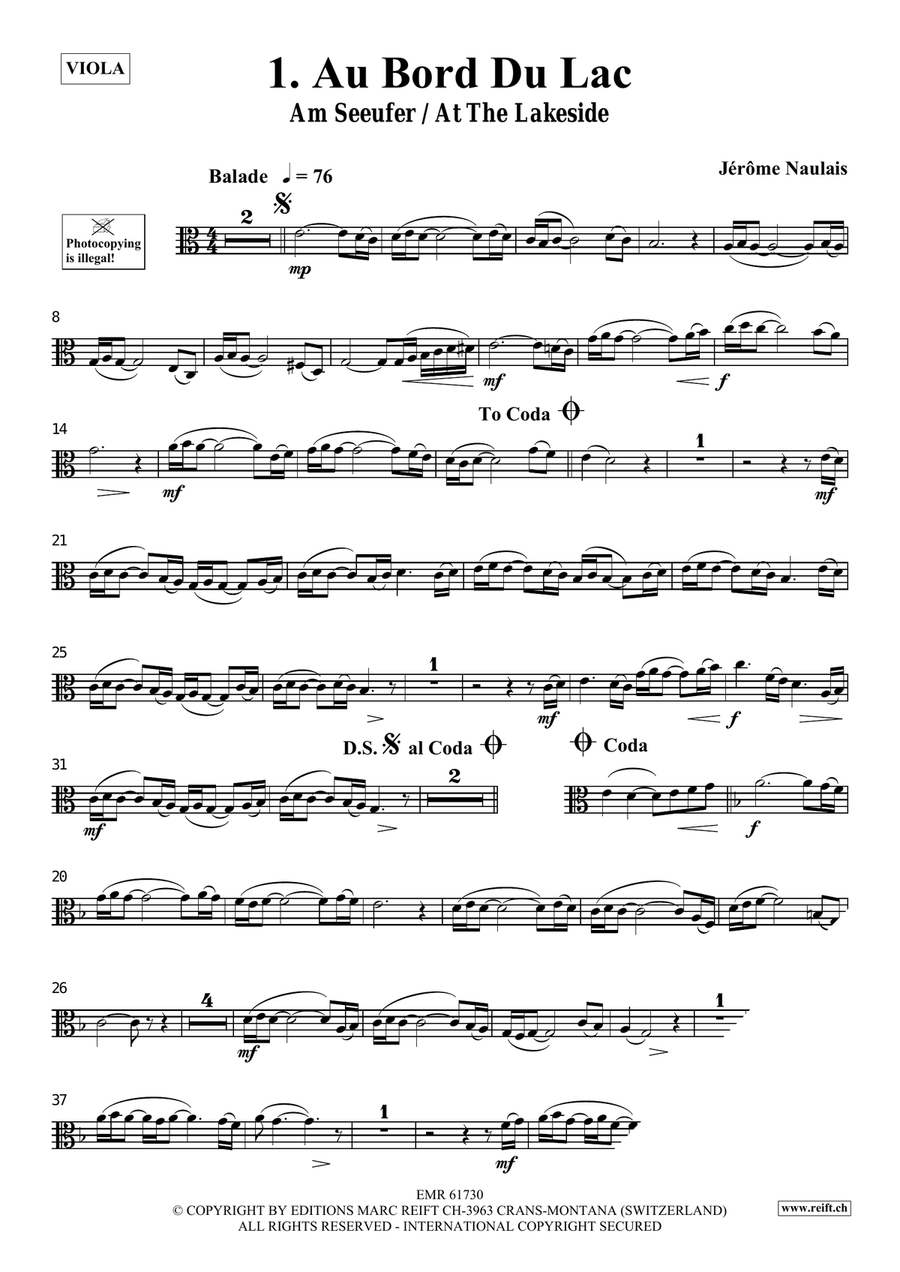40 Solos for Fun Volume 1 by Jerome Naulais Viola - Sheet Music page 4