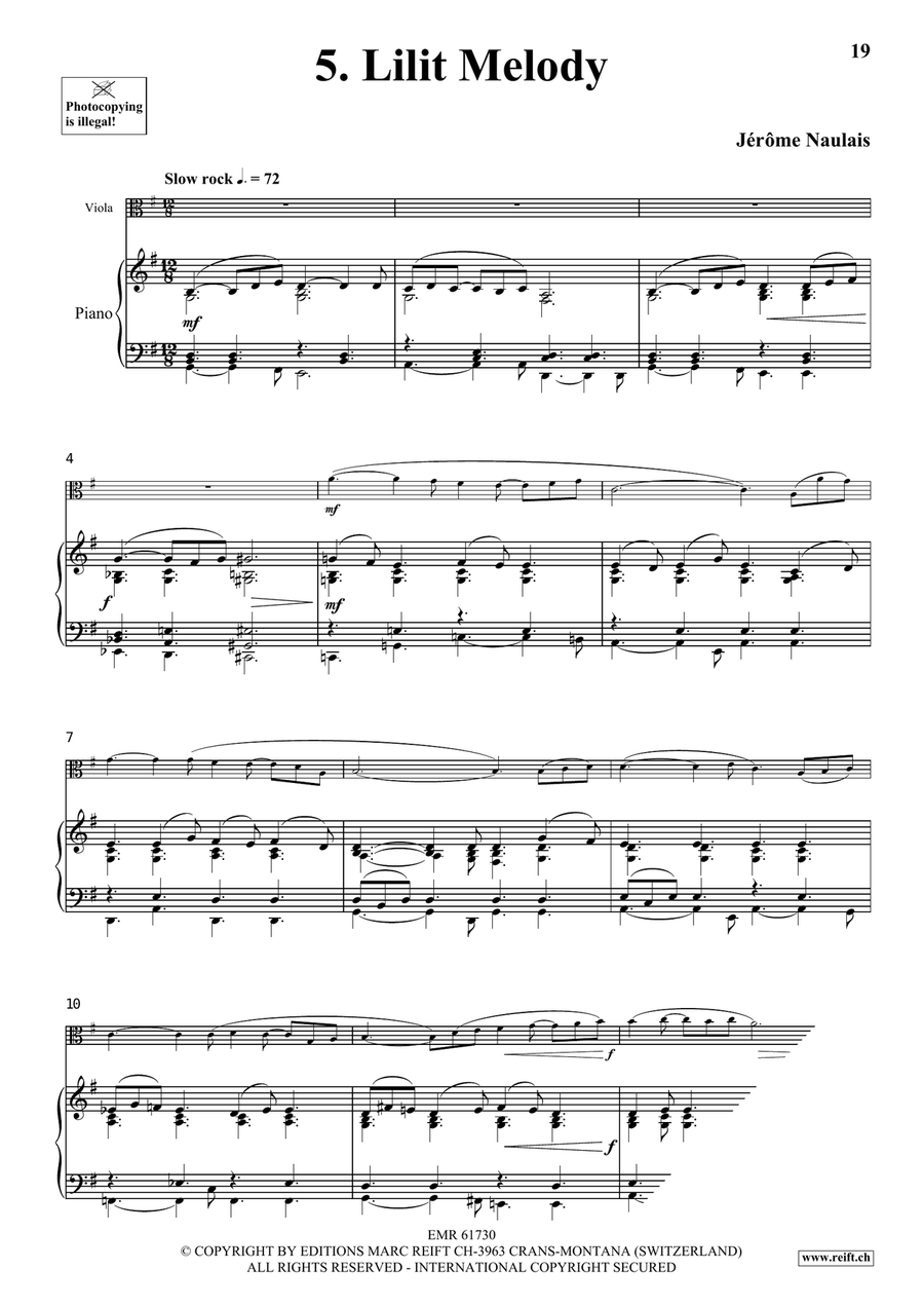 40 Solos for Fun Volume 1 by Jerome Naulais Viola - Sheet Music page 9