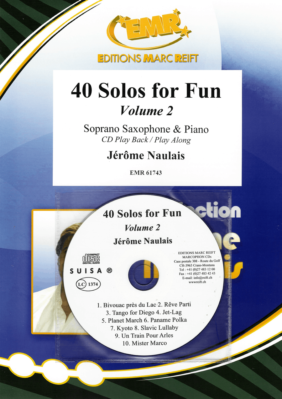 40 Solos for Fun Volume 2 Soprano Saxophone scores gallery preview page 1