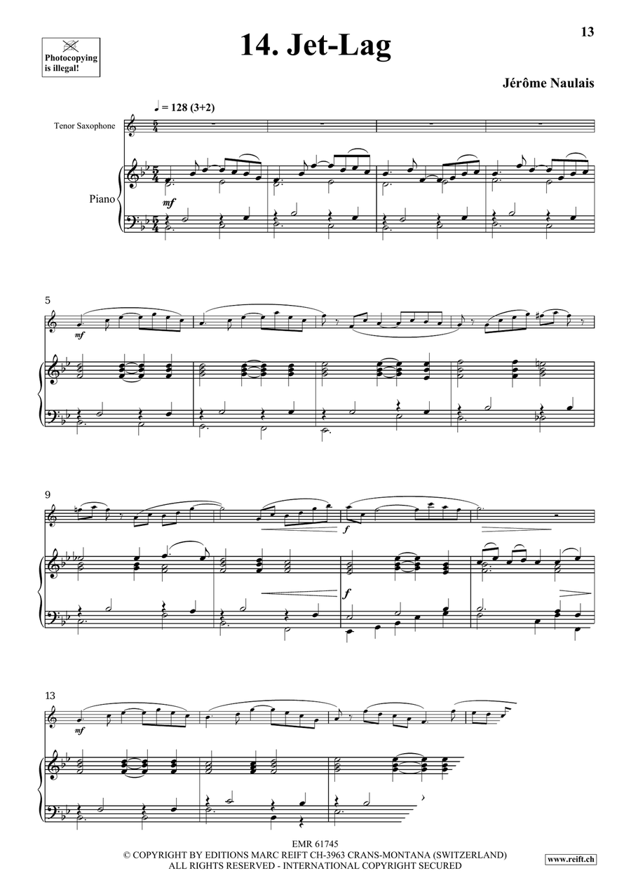 40 Solos for Fun Volume 2 Tenor Saxophone scores gallery preview page 8