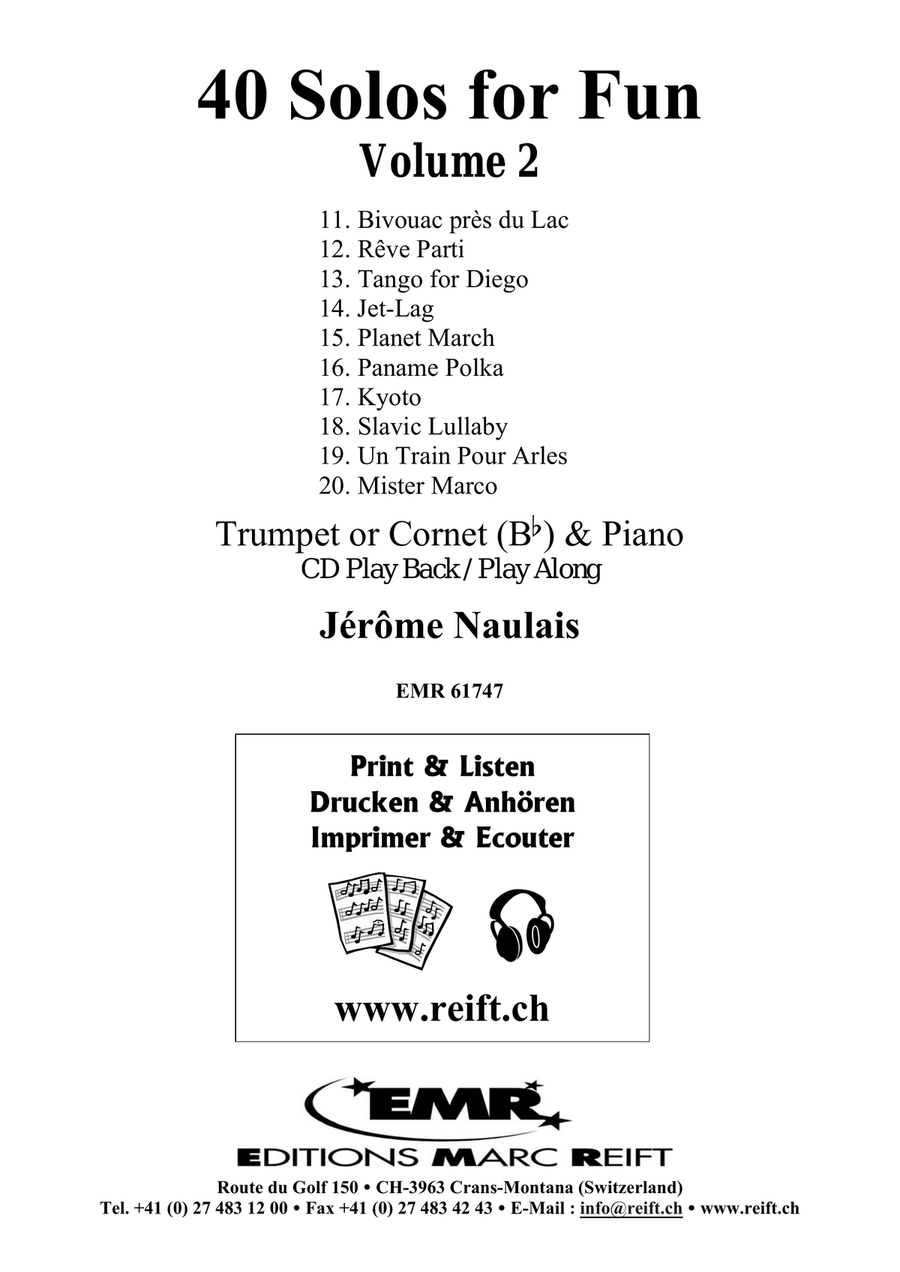 40 Solos for Fun Volume 2 Cornet scores gallery preview page 2