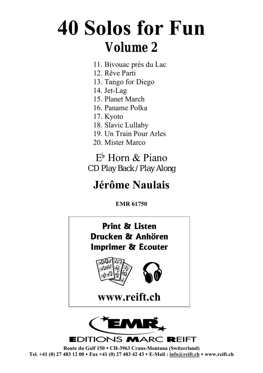 40 Solos for Fun Volume 2 Horn scores gallery preview page 2