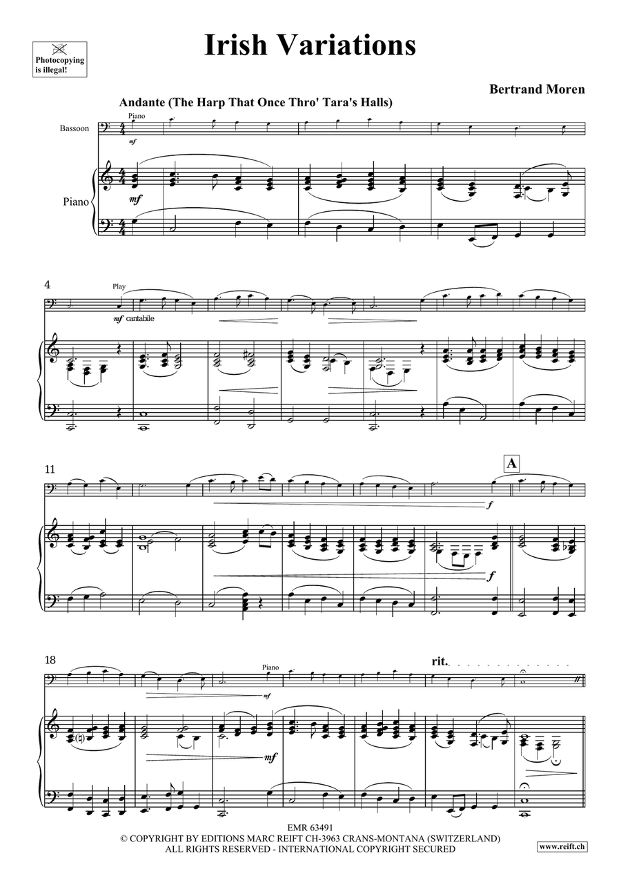 Irish Variations Irish Variations Bassoon Solo scores gallery preview page 5