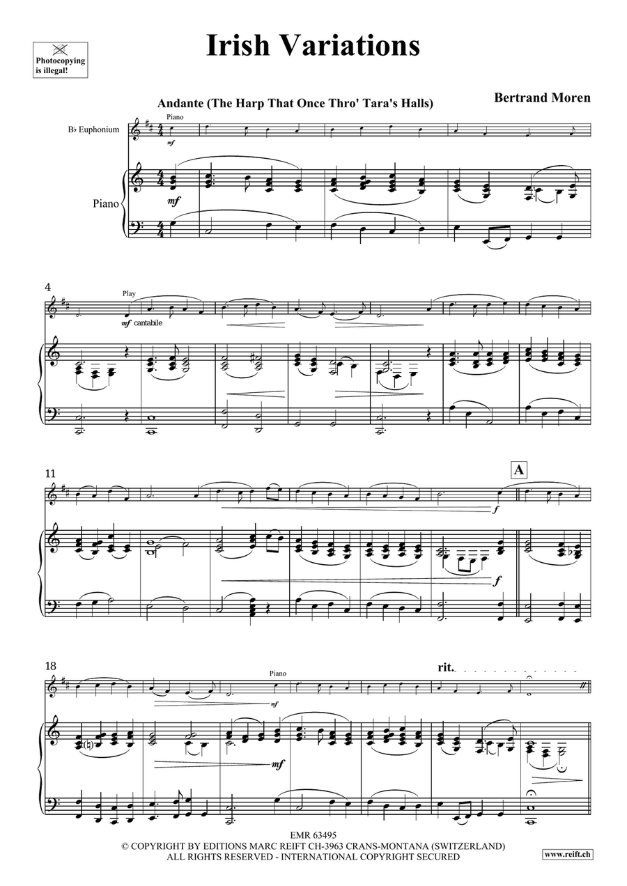Irish Variations Irish Variations Euphonium scores gallery preview page 5