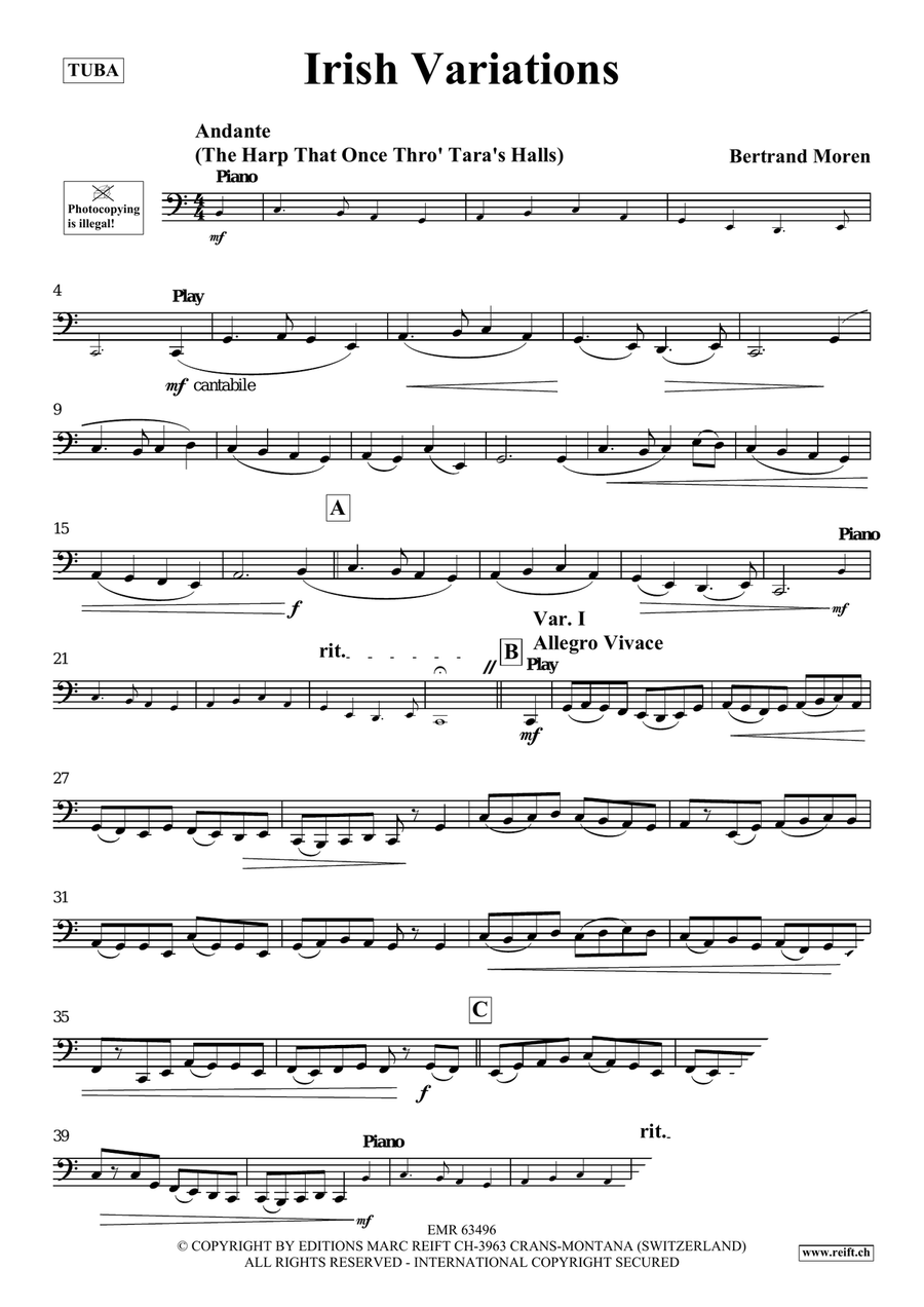 Irish Variations Irish Variations Tuba scores gallery preview page 4
