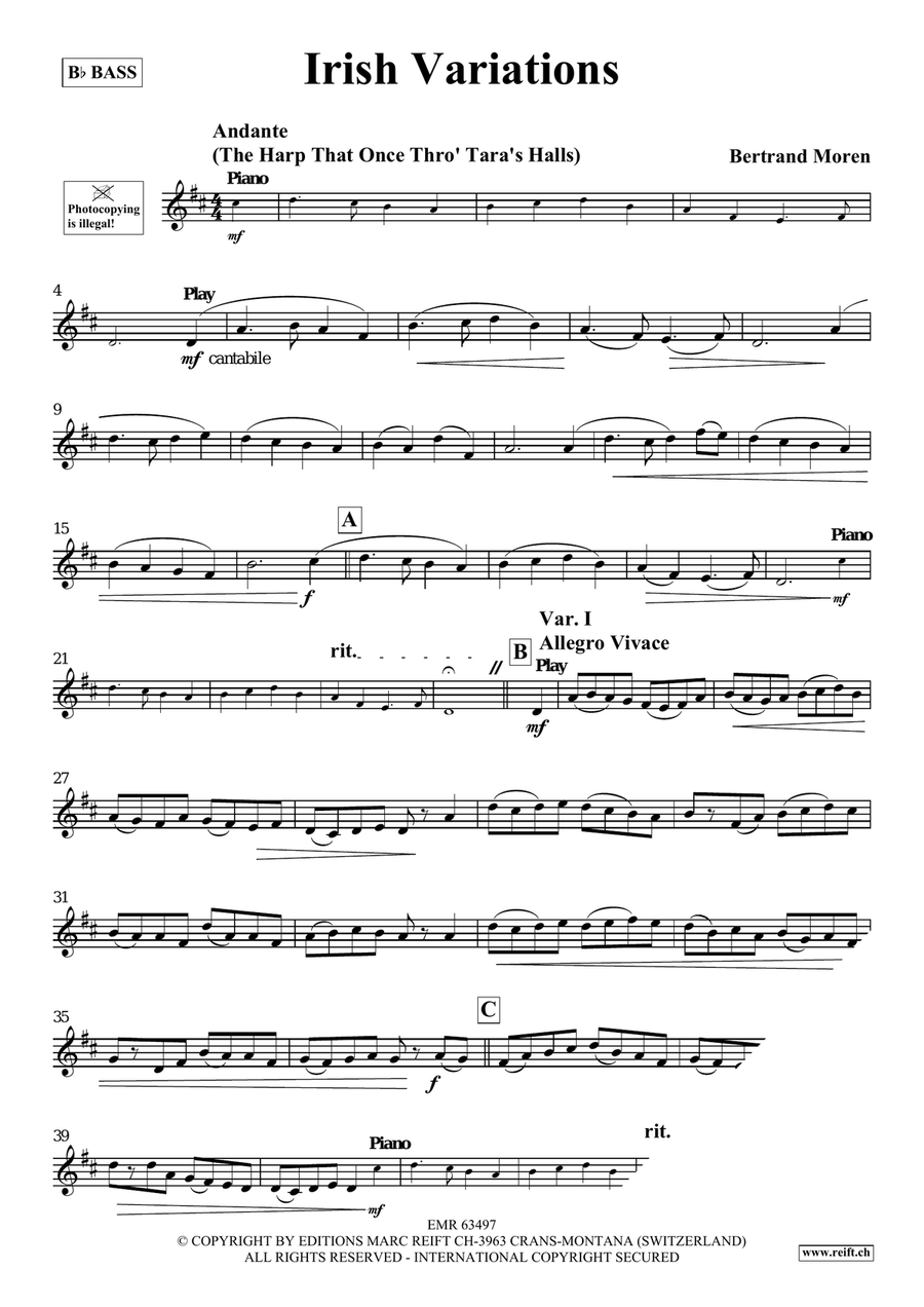 Irish Variations Irish Variations Voice Solo scores gallery preview page 4