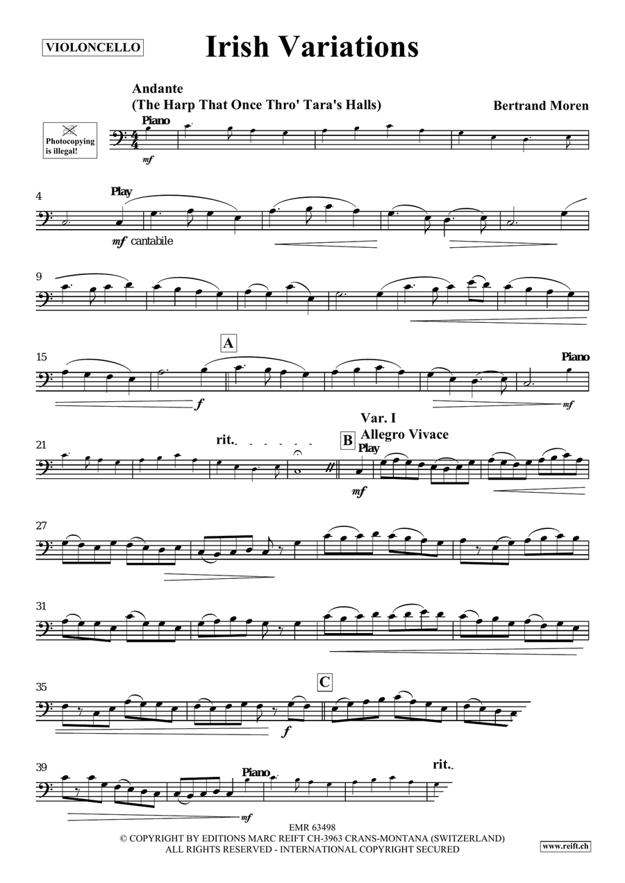 Irish Variations Irish Variations Piano Accompaniment scores gallery preview page 4