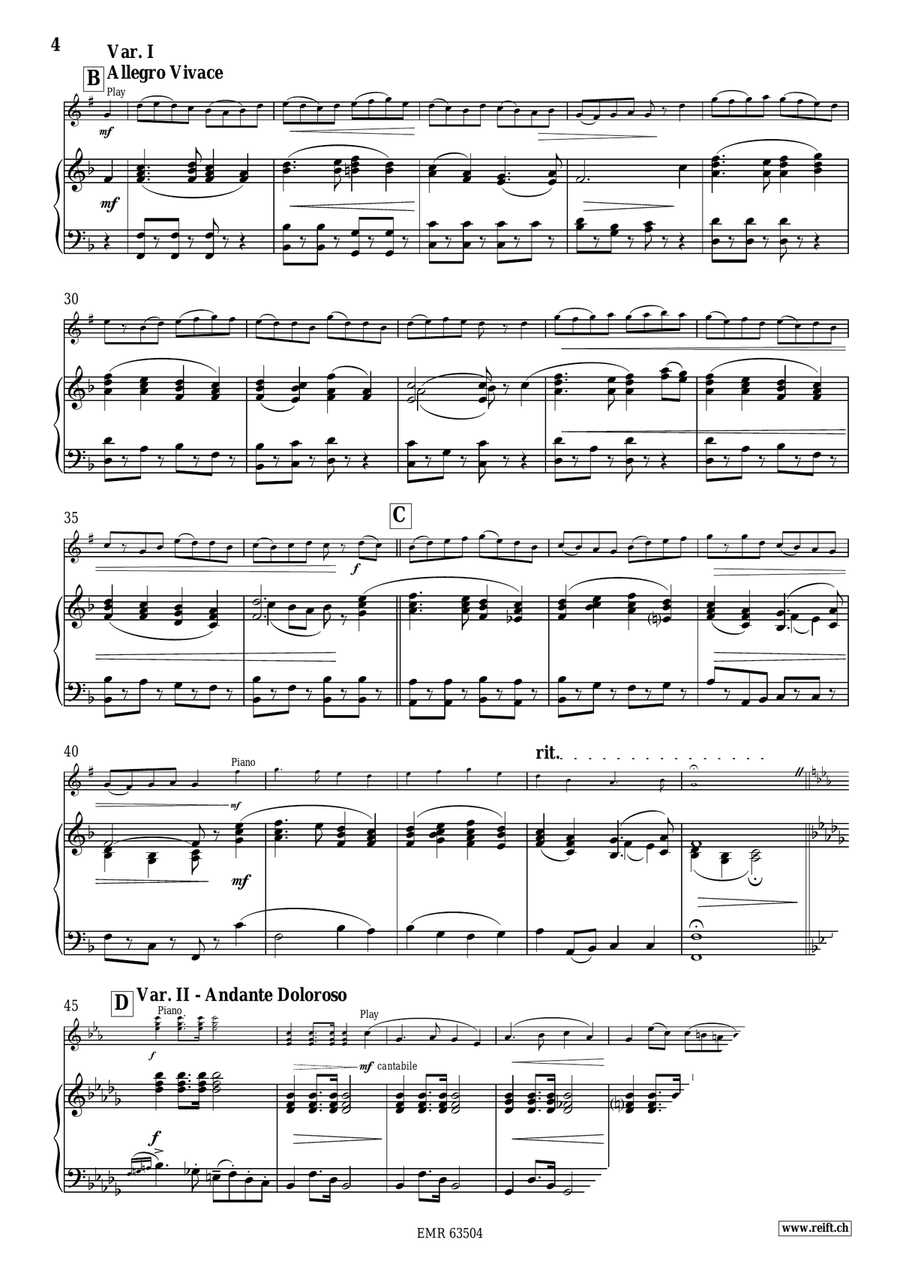 Irish Variations Irish Variations Tenor Saxophone scores gallery preview page 6