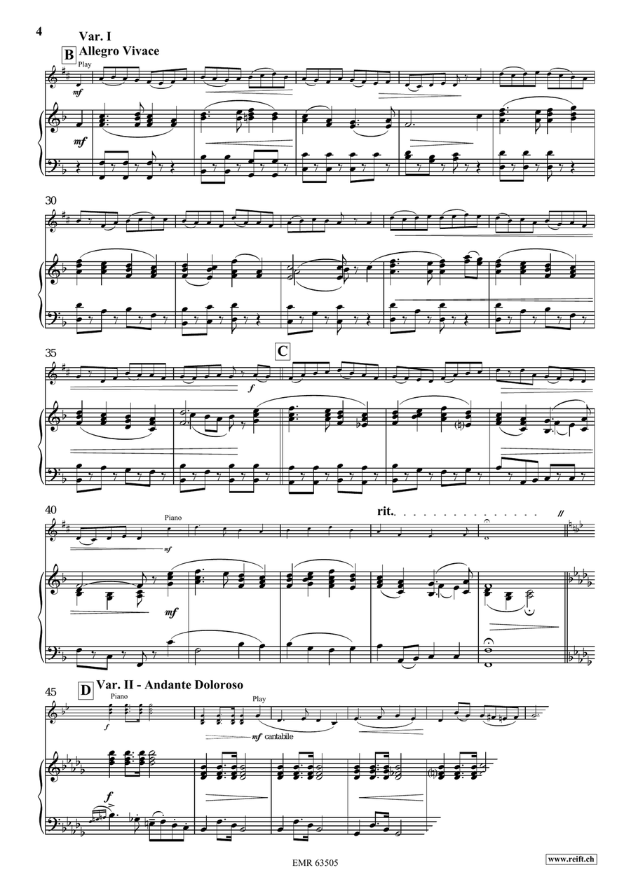 Irish Variations Irish Variations Baritone Saxophone scores gallery preview page 6
