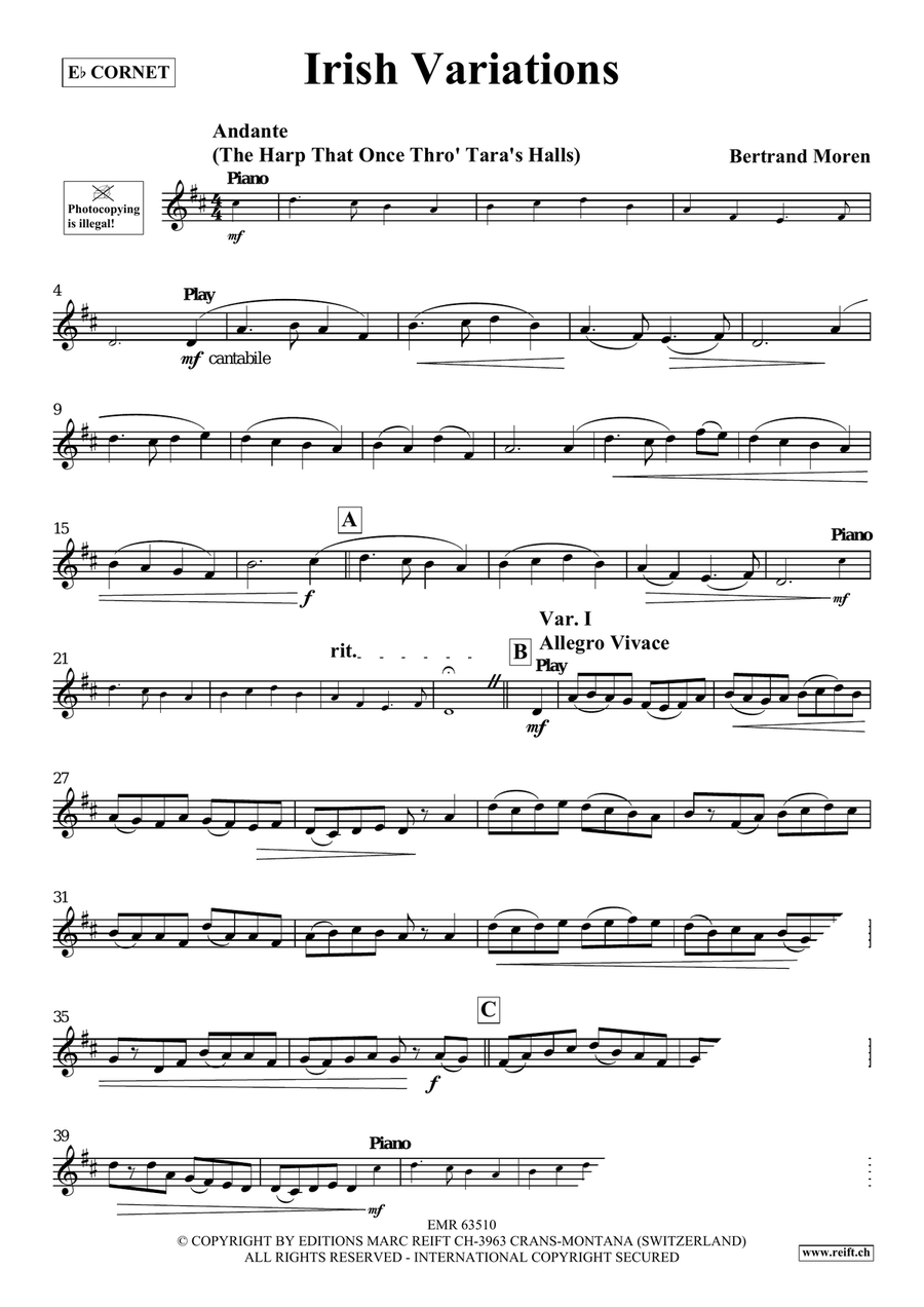 Irish Variations Irish Variations Cornet scores gallery preview page 4