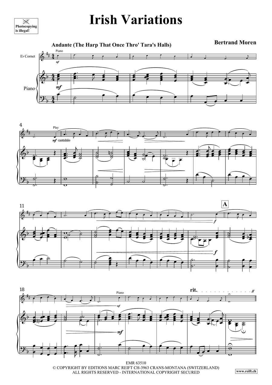 Irish Variations Irish Variations Cornet scores gallery preview page 5
