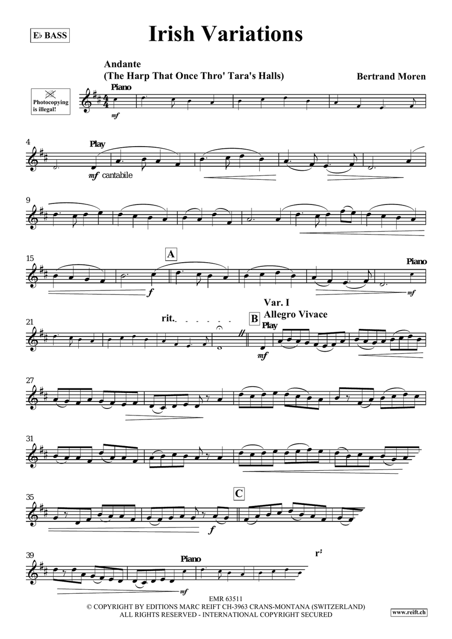 Irish Variations Irish Variations Voice Solo scores gallery preview page 4