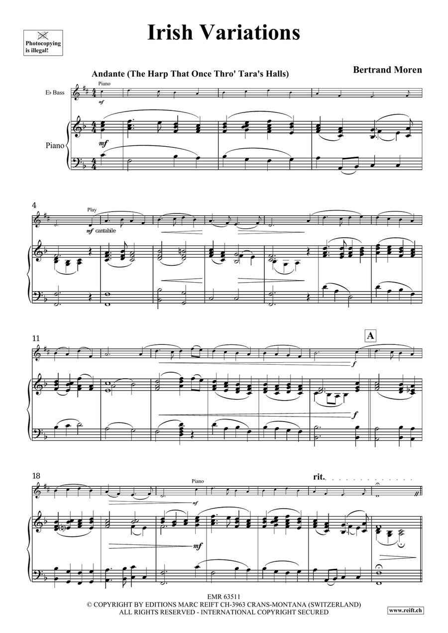 Irish Variations Irish Variations Voice Solo scores gallery preview page 5