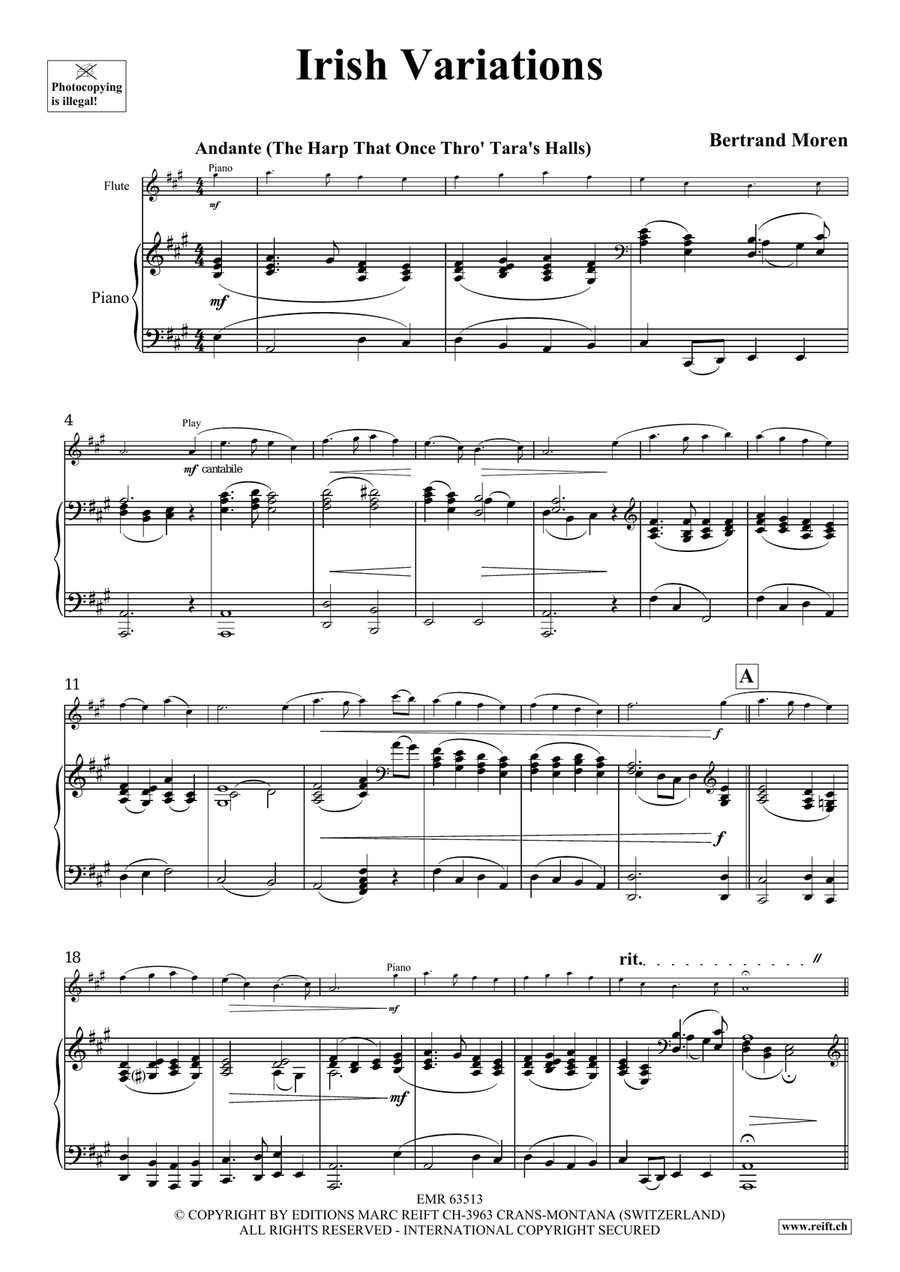 Irish Variations Irish Variations Flute Solo scores gallery preview page 5