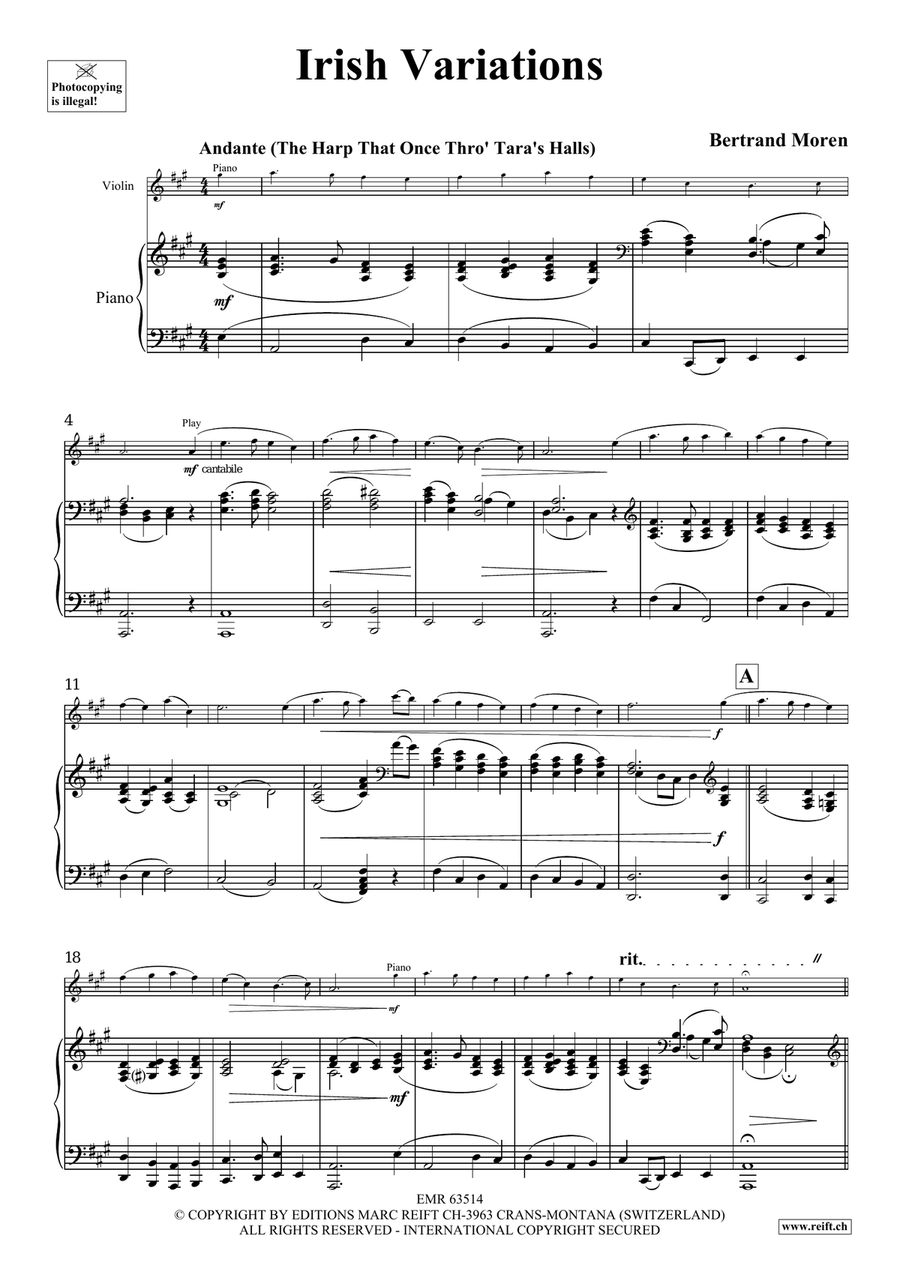 Irish Variations Irish Variations Violin Solo scores gallery preview page 5
