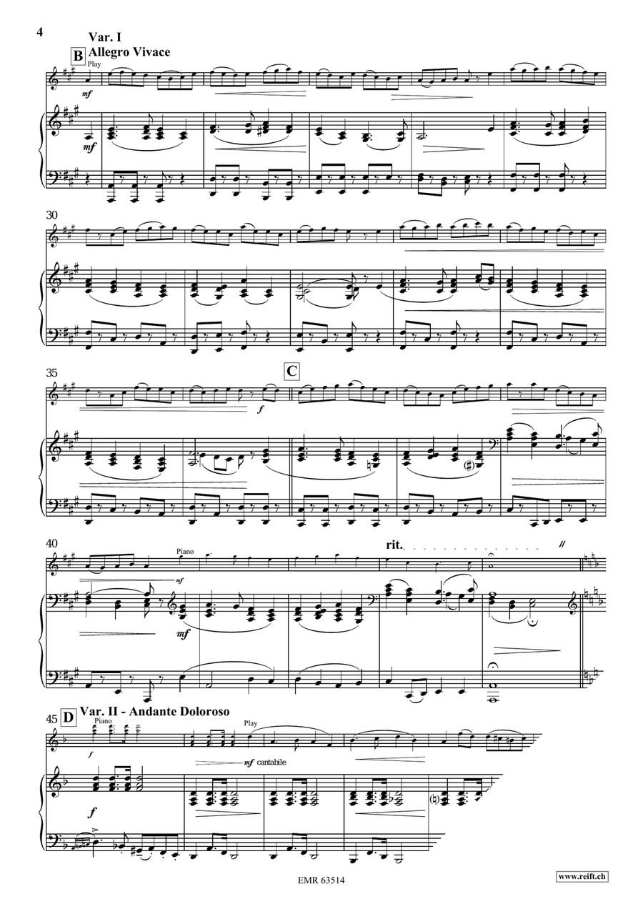 Irish Variations Irish Variations Violin Solo scores gallery preview page 6