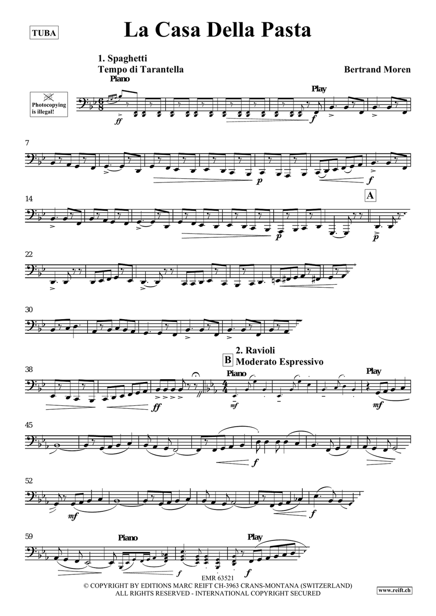 La Casa Della Pasta La Casa Della Pasta Tuba scores gallery preview page 4