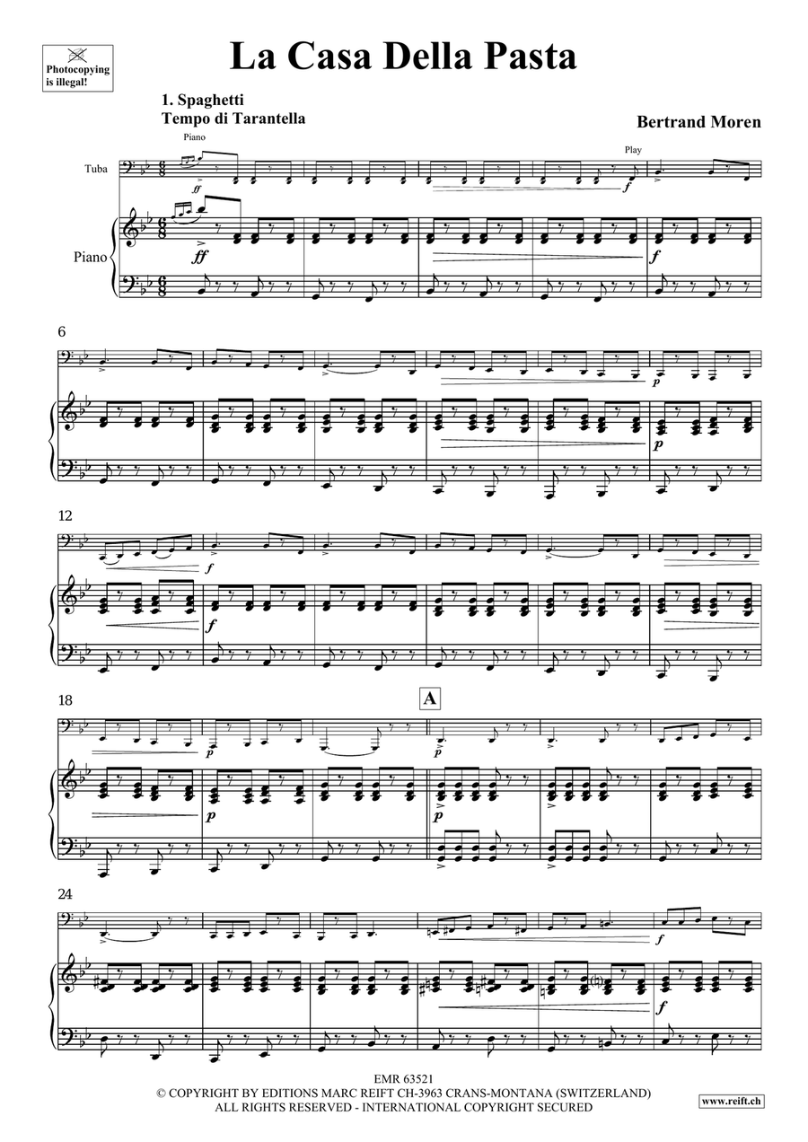 La Casa Della Pasta La Casa Della Pasta Tuba scores gallery preview page 5