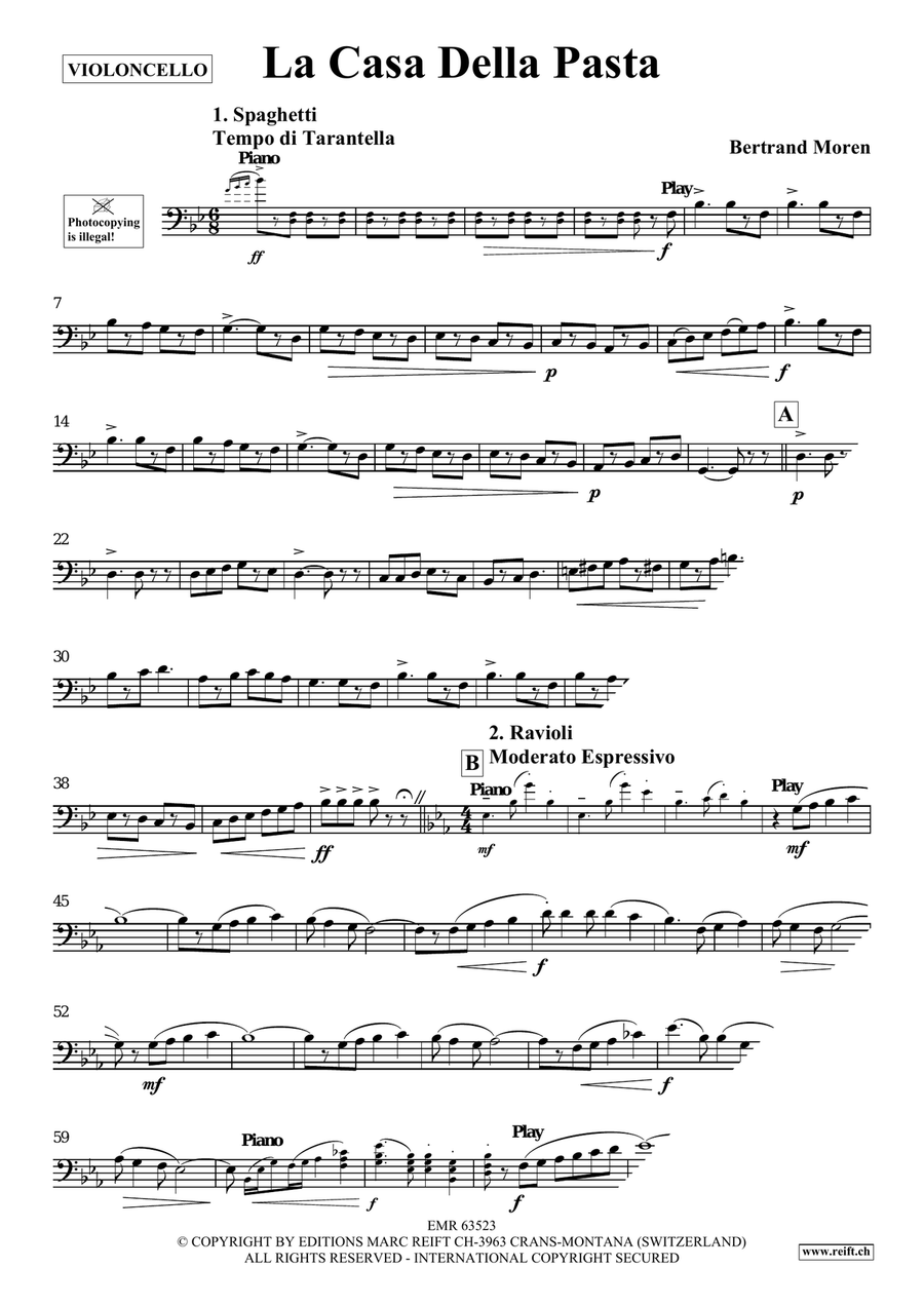 La Casa Della Pasta La Casa Della Pasta Piano Accompaniment scores gallery preview page 4